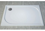  Shower tray konglomeratowy rectangular, Sanswiss Tracy, 90x120cm - White 