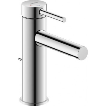 Single lever washbasin faucet M FreshStart, Duravit Circle - Shiny chromee