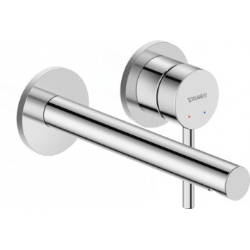 Single lever washbasin faucet L , Duravit Circle - Shiny chromee