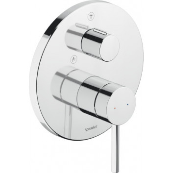 Single lever shower mixer concealed, Duravit Circle - Shiny chromee