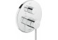 Single lever shower mixer concealed, Duravit Circle - Shiny chromee