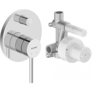 3-hole Bath tap, Duravit Circle - Shiny chromee