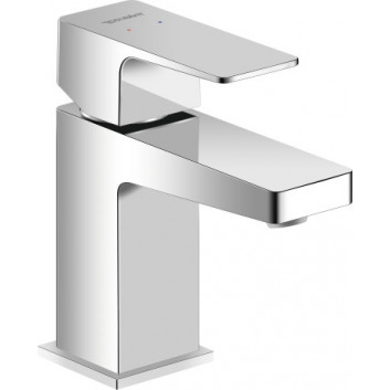 Single lever washbasin faucet S FreshStart, Duravit Manhattan - Shiny chromee
