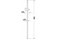 Shower rail 900mm Duravit - Brązowy szczotkowany