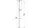 Shower rail 900mm Duravit - Stainless steel szczotkowana