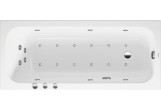 Bathtub with hydromassage 160x70cm, Duravit Qatego, Combi-System P- White