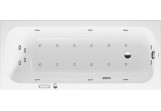 Bathtub with hydromassage 160x70cm, Duravit Qatego, Combi-System E- White