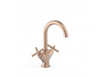 Mixer two-handle basin, TRES MONTBLANC - 24-K Gold Matowe