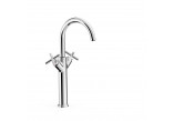  Mixer two-handle tall basin, TRES MONTBLANC - 24-K Matowe różowe gold