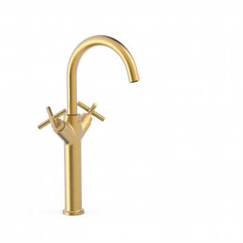 Mixer two-handle XXL basin, TRES MONTBLANC - Steel