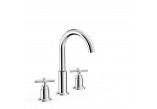 Mixer two-handle XXL basin, TRES MONTBLANC - 24-K Matowe różowe gold 
