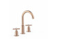 Mixer two-handle standing basin, TRES MONTBLANC - 24-K Gold Matowe 