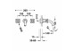 Mixer two-handle concealed basin, TRES MONTBLANC - Chrome