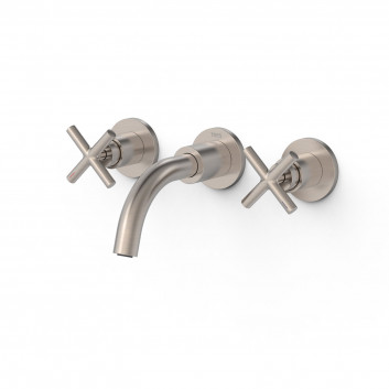 Mixer two-handle concealed basin, TRES MONTBLANC - Czerń Matt 