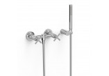 Mixer two-handle for bidet, TRES MONTBLANC - 24-K Matowe różowe gold