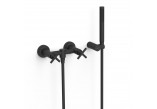 Mixer two-handle wall mounted shower, TRES MONTBLANC - Chrome 
