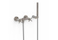 Mixer two-handle wall mounted shower, TRES MONTBLANC - Czerń Matt