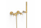 Mixer two-handle wall mounted shower, TRES MONTBLANC - Steel