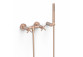 Mixer two-handle wall mounted shower, TRES MONTBLANC - 24-K Gold Matowe