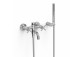 Mixer two-handle wall mounted shower, TRES MONTBLANC - 24-K Matowe różowe gold