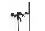 Mixer two-handle wall mounted bath i shower, TRES MONTBLANC - Chrome