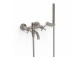 Mixer two-handle wall mounted bath i shower, TRES MONTBLANC - Czerń Matt 