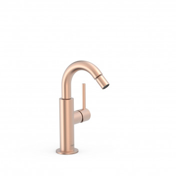 Mixer single lever for bidet, TRES STUDY - 24-K Matowe różowe gold