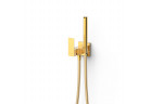 Mixer single lever concealed wirh spray do toalety, TRES CUADRO - 24-K Gold 