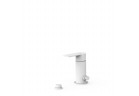 Mixer single lever for bidet z przełączeniem for shower, TRES LOFT - White Matt