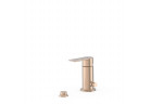 Mixer single lever for bidet z przełączeniem for shower, TRES LOFT - 24-K Matowe różowe gold