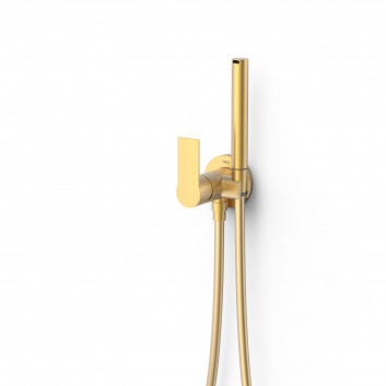 Mixer single lever concealed wirh spray do toalety, TRES LOFT - 24-K Gold