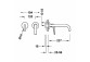 Mixer single lever concealed basin, TRES FUJI - Chrome