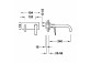 Mixer single lever concealed basin, TRES FUJI - Chrome 