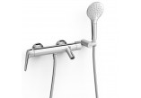 Mixer single lever wall mounted shower, TRES FUJI - Steel