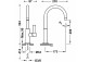 Mixer single lever basin z boczną dźwignią, TRES PROJECT-TRES - 24-K Matowe różowe gold 