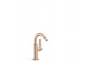Mixer single lever for bidet z boczną dźwignią, TRES PROJECT-TRES - 24-K Matowe różowe gold 