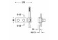 Concealed thermostatic mixer 2-drożna, TRES B-SYSTEM - Chrome 