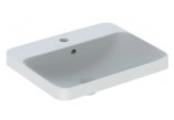 Recessed washbasin 55x45cm, Geberit VariForm - White / KeraTect 