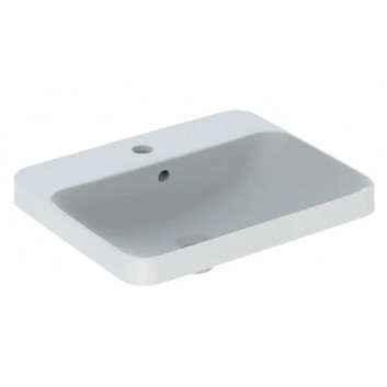 Recessed washbasin 55x45cm, Geberit VariForm - White / KeraTect 