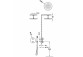Set baterii termostatycznej concealed 2-drożnej prysznicowej, TRES THERM-BOX - Chrome 
