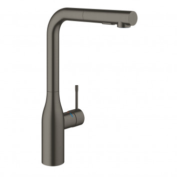 Single lever sink mixer, Grohe Essence - brushed hard graphite