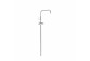 Telescopic rail shower przystosowany for mixer termostatycznej ściennej z kompatybilnym przyłączem, TRES OVER-WALL - Chrome