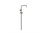 Telescopic rail shower przystosowany for mixer termostatycznej ściennej z kompatybilnym przyłączem, TRES OVER-WALL - Steel