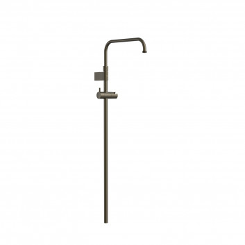 Telescopic rail shower przystosowany for mixer termostatycznej ściennej z kompatybilnym przyłączem, TRES OVER-WALL - Steel