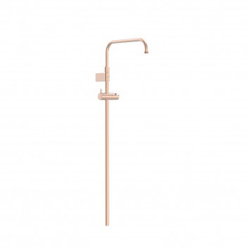 Telescopic rail shower przystosowany for mixer termostatycznej ściennej z kompatybilnym przyłączem, TRES OVER-WALL - 24-K Gold Matowe
