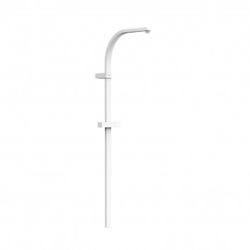 Long rail shower przystosowany for mixer termostatycznej ściennej z kompatybilnym przyłączem, TRES OVER-WALL - Czerń Matt