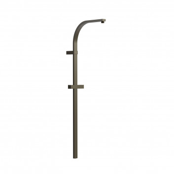Long rail shower przystosowany for mixer termostatycznej ściennej z kompatybilnym przyłączem, TRES OVER-WALL - Steel