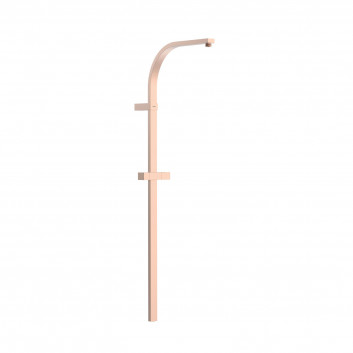 Long rail shower przystosowany for mixer termostatycznej ściennej z kompatybilnym przyłączem, TRES OVER-WALL - 24-K Gold Matowe