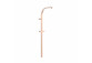 Long rail shower przystosowany for mixer termostatycznej ściennej z kompatybilnym przyłączem, TRES OVER-WALL - 24-K Gold Matowe