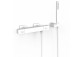 Wall-mounted thermostatic mixer shower, TRES OVER-WALL - Czerń Matt